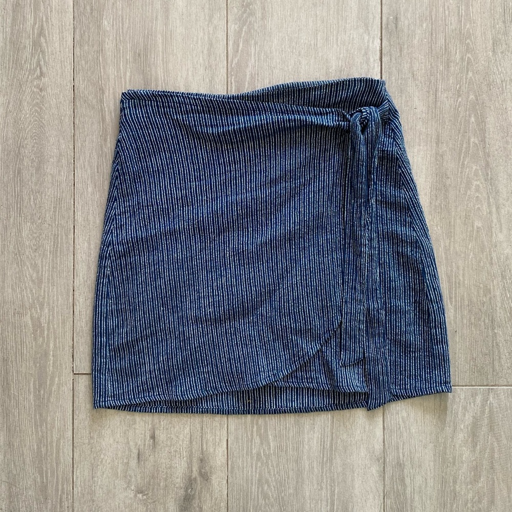 Amuse Society Stripe Navy Skirt